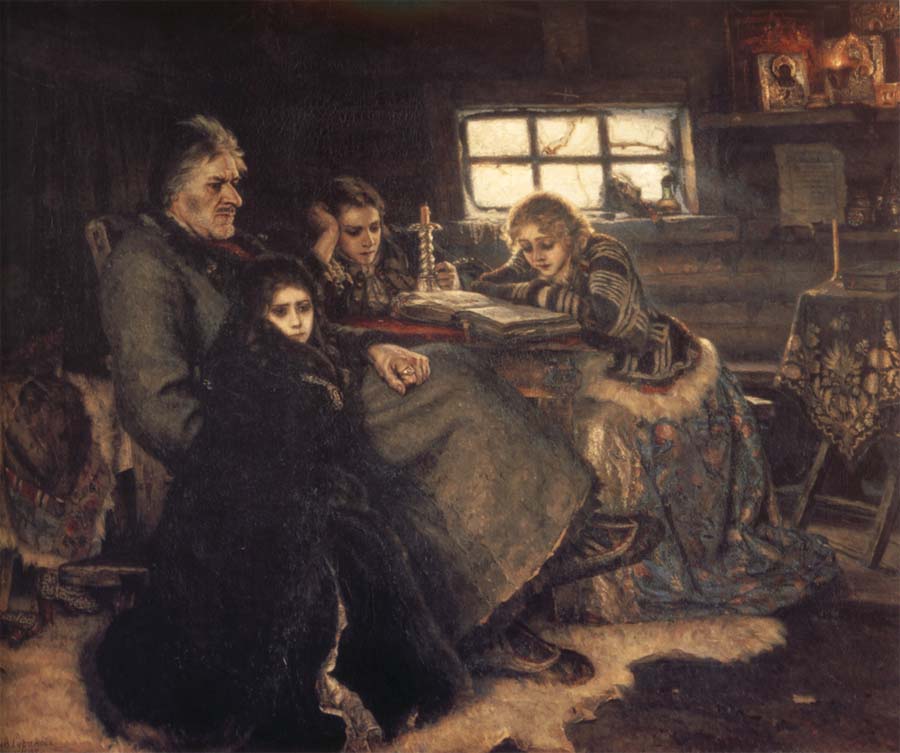 Vasily Surikov Menshikov at Beriozov